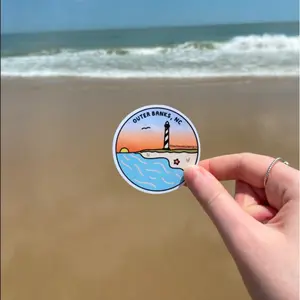 Outer Banks Sticker | VSCO Soft Coastal Beach Girl