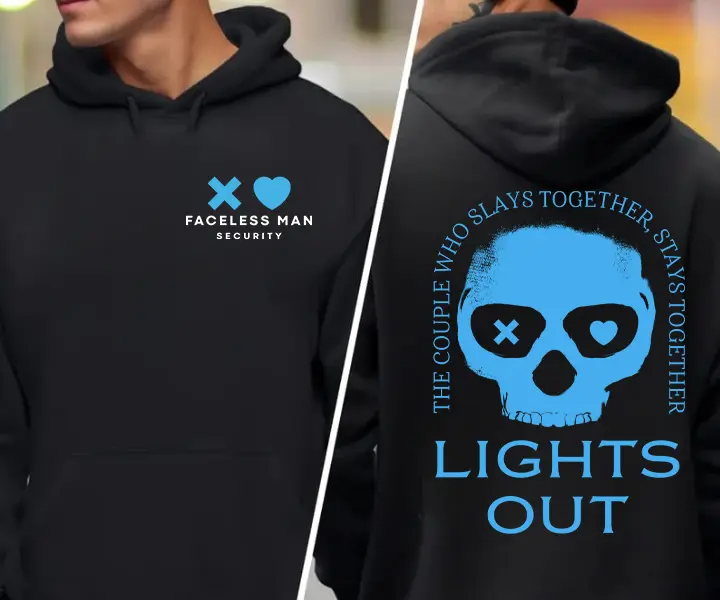 Lights Out Shirt Sweatshirt Hoodie, Navessa Allen Sweatshirt, Blue Skull Navessa Allen Book Sweater, Dark Romance Hoodie, Into Darkness Shirt