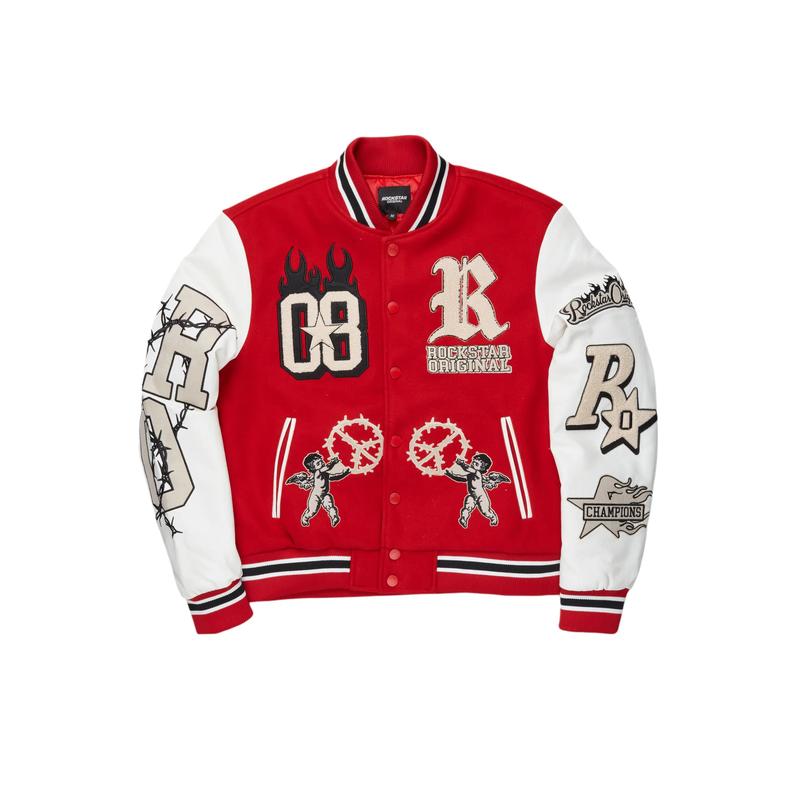 Rune Red Varsity Jacket