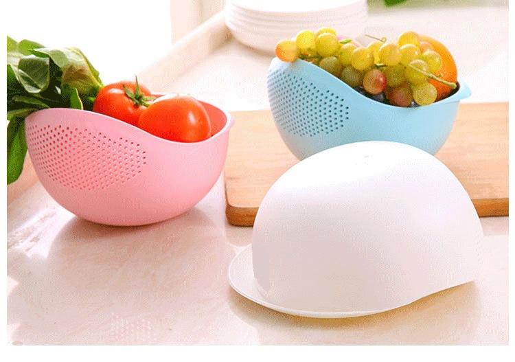 Household rice washing sieve