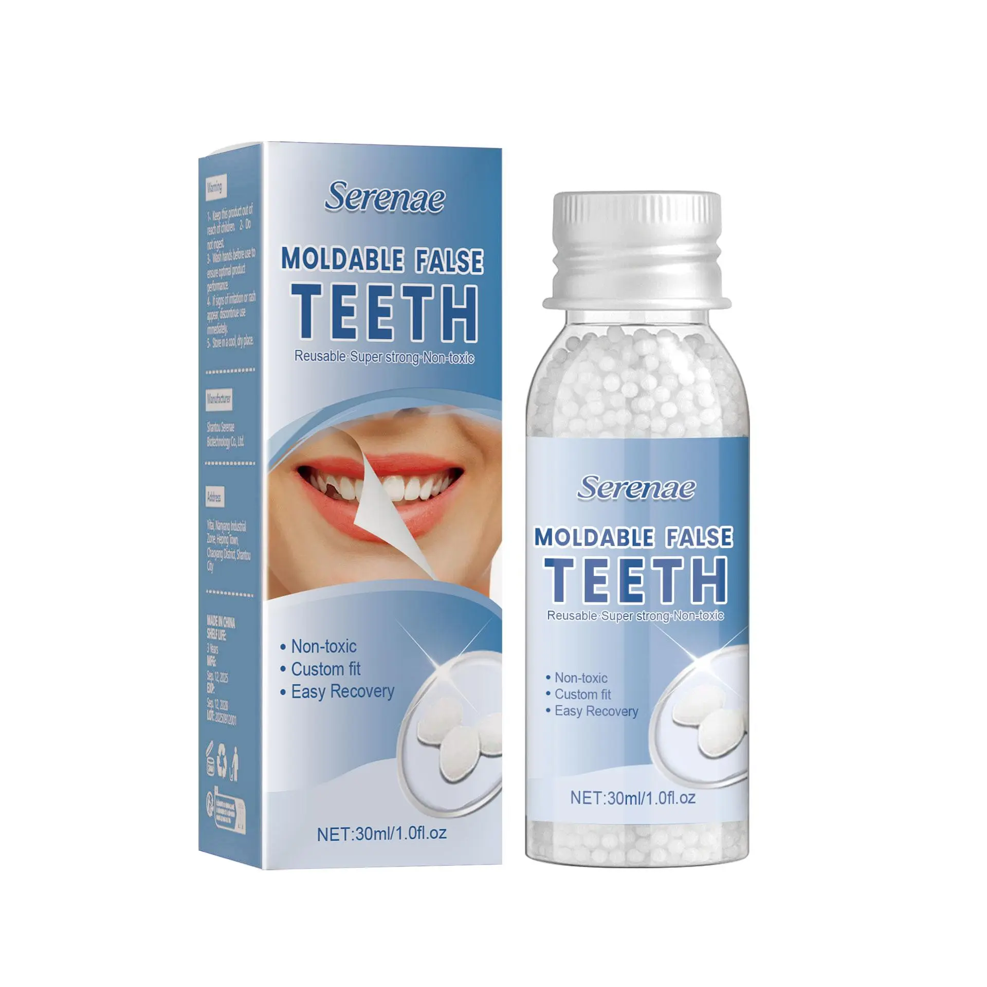Moldable Dental Gel – Temporary Tooth Filling & Tooth Repair Kit for Cavities, Broken Teeth & Dentures, Shapeable Tooth Cover for Quick Oral Restore