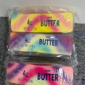 Marble Gradient Butter Stick Squishy Toy, Slow Rebound Bar Shape Stress Relief Fidget Squeeze Decompression Toy for Adults Kids