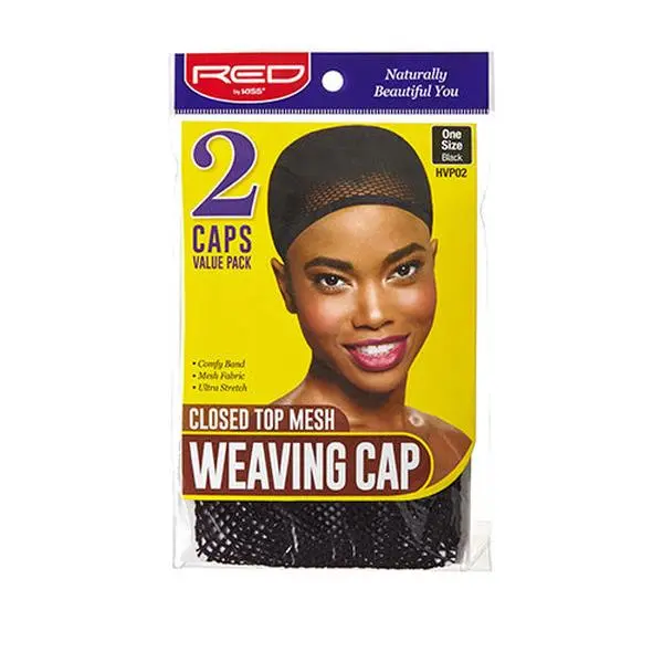 RED by KISS Closed Top Mesh Weaving Cap (2pcs)