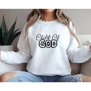 Christian Unisex Sweatshirt Child of God, Religious Crewneck Jumper, Christian Gift, Jesus Apparel, Religious Clothing, Inspirational