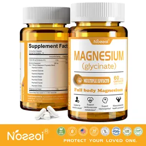 Noeeoi Magnesium Glycinate Capsules 500mg – High Absorption Magnesium Supplement for Sleep, Stress Relief, Muscle & Nerve Support – Non-GMO, Vegan