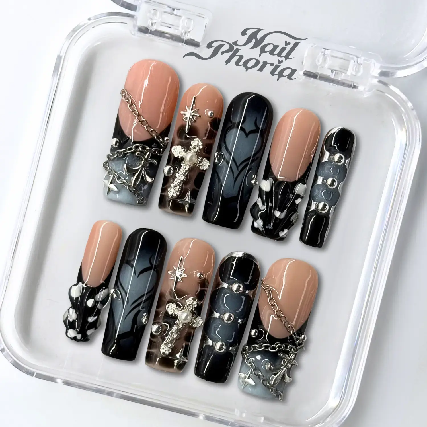 Handmade Press-On Nails | Reusable, Salon-Quality, Long-Lasting, Glossy Design
