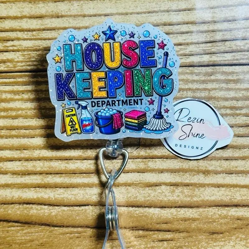 Housekeeping Department Sparkle Badge Reel