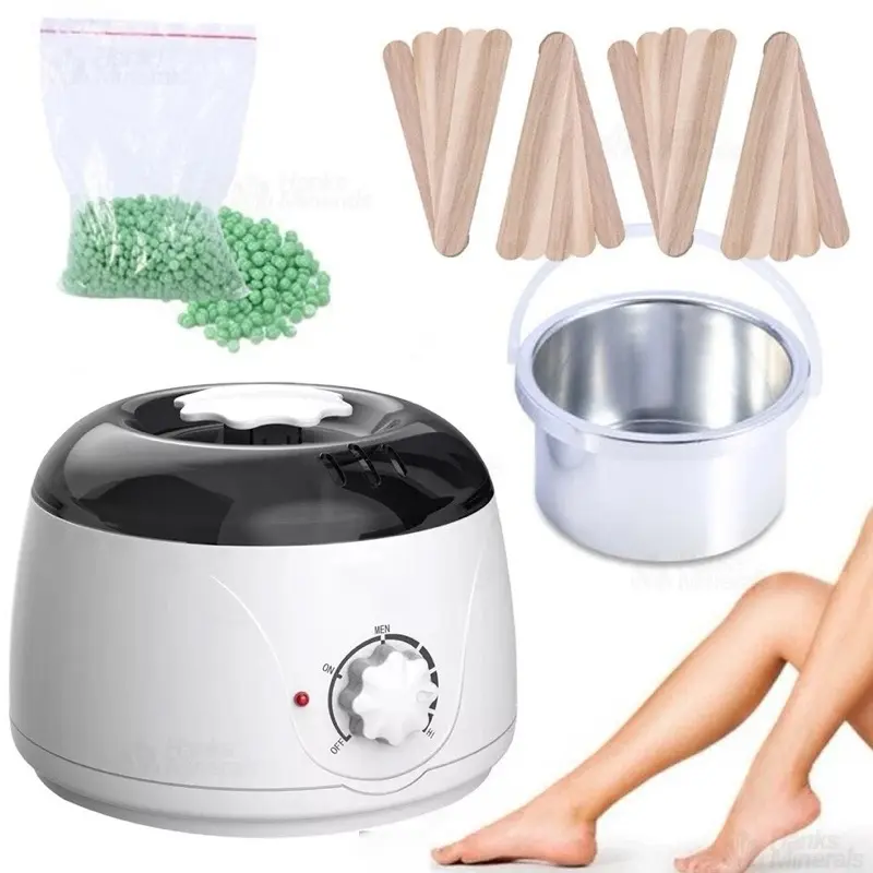 Professional wax heater warmer hair removal depilatory waxing kit with beads beans sticks