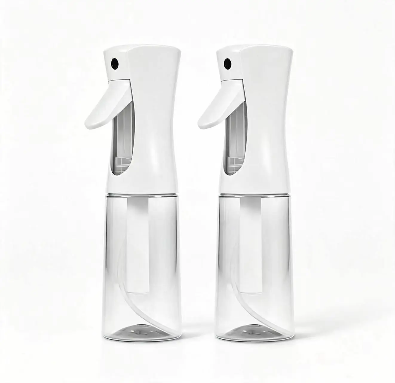 2 Pack 200ml Ultra-Fine Continuous Water Spray Bottle, Old School Hair Mist Bottle, Continuous Spray Sprayer for Curly Hair Styling, Hair Steamer Iron, Plant Care, Cleaning, Skin Care & Essential Oil, Travel Leak-Proof Atomizer
