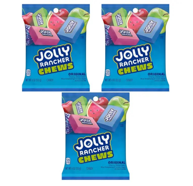 Jolly Rancher Fruit Chews - Pack of 3 - Delicious Chewy Candy in the Classic Flavors - Perfect for Snacking on the go