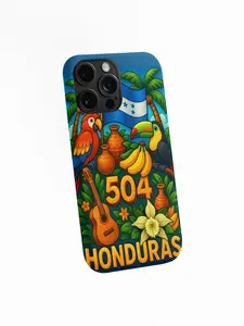 Honduras 504 Phone Case  | Tropical Culture Design with Macaw & Toucan | Colorful 3D Protective Case for iPhone & Samsung