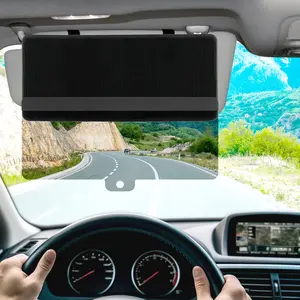 Sun Visor Extender for Car, Upgraded Polarized Car Sun Visor Extender with PC Lens, Velcro Design Convenient Adjustment Position, Filtering Glare, UV Rays for Safe Driving, Universal for Car, SUV