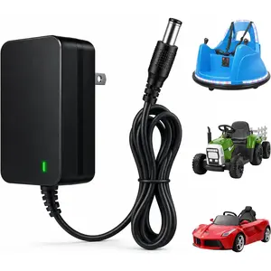 12V Charger for  Ride  Toys, 6.6FT Power Adapter for 12V   Ride- , Compatible with  Trax Dynacraft.12 V Universal  Riding  Chargers