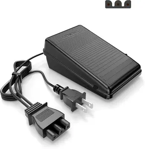 Foot Pedal Power Cord Replacement for Singer Sewing Machine, D Shape Plug Compatible with Singer 4452 4443 4432 4423 4411 44S 5554 5532 5523 5511 160s 150s 140s 130s(359102-001)