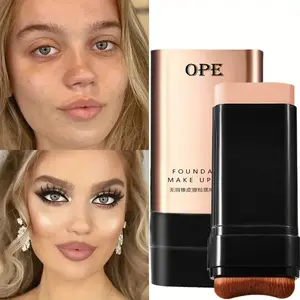 Dual-ended Foundation Stick, Lightweight Natural Flawless Coverage Foundation, Easy to Use Waterproof Foundation for Beginner, Flawless Base for Daily Use