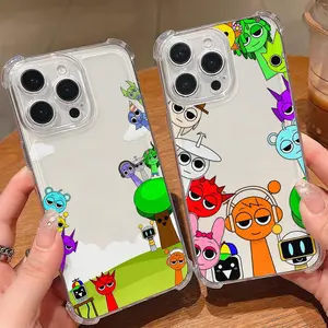 Cartoon S-Sprunkis Game Anti Fall Phone Case For iPhone 17 16 15 14 13 12 11 - The Fashionable Design Phone Case Best New Year Gift For Fans!
