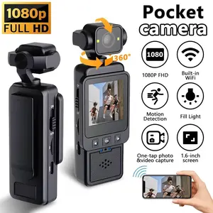 1080P Portable Body Camera, Audio Video Recording, 270° Rotation, Stabilization, Small Size for Bloggers, Guards, Sports Recording