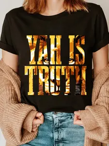 100% Cotton Hebrew Israelite Clothing Israelite Hebrew Yah Is Truth Israel Lion of Judah T-Shirt