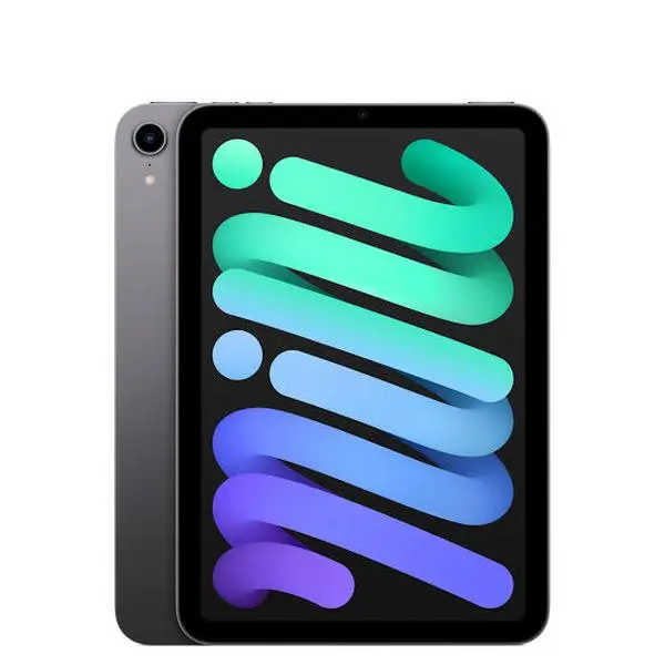 Refurbished Good Apple iPad mini (6th Gen) Tablet, A2567 Model, WiFi, 64GB, Space Gray, with Charging & Fingerprint Functionality