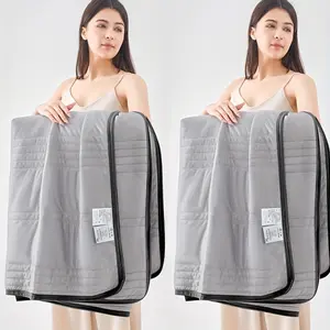 2pcs Ultra Soft Double Sided Cooling Blanket with secret gift- Light, Breathable, Light Beige Friendly, Perfect for Hot Sleepers, Easy Care, Machine Washable, Pure Blue for All Seasons, Cooling Blanket for Hot Sleepers + 3 Free Gifts US