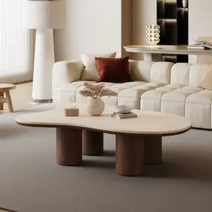 Cloud Shape Stone Modern Four Legged Coffee Table Furniture Living Room