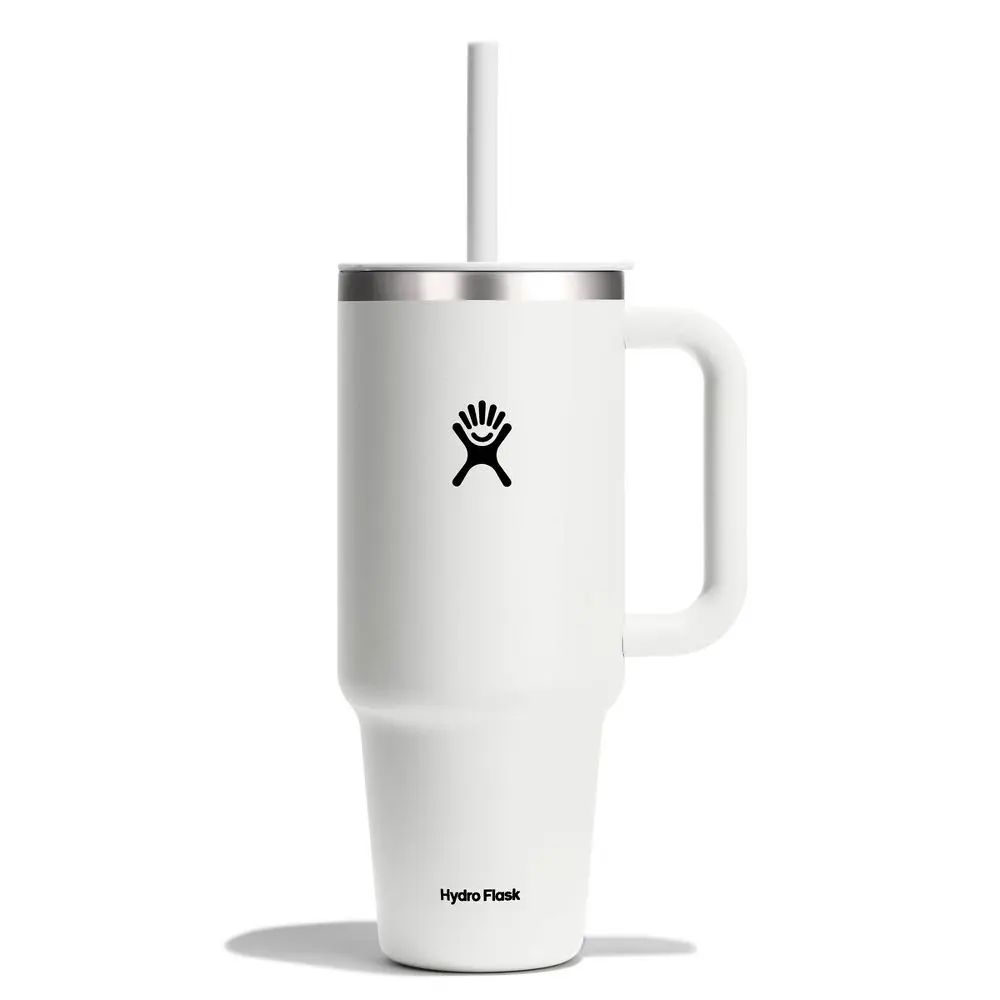 Hydro Flask 40oz All Around Travel Straw Tumbler - White Hydro Flask 40oz All Around Travel Straw Tumbler - White