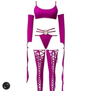 4-Piece Swimsuit | Sultry TD Buckle Tebo Dambe Beachwear