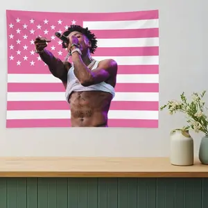 Tapestry Decorative Wall Tapestry Featuring A Young Boy, Perfect For Home Decor, Dorm Rooms, Or As A Backdrop In Living Rooms And Bedrooms.