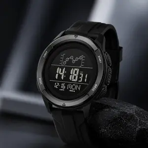 Heavy Duty Alloy Bezel Waterproof Digital Sports Watch | Multifunctional Outdoor Athletic Wristwatch with Alarm Clock, Date & Stopwatch. The Ultimate Durable Fitness Timepiece for Running, Gym Workouts & Everyday Lifestyles.