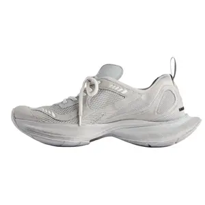 Balenciaga Circuit Round-Toe Lace-Up Low-Top Training Shoes for Men in Light Gray Trending Shoes, House White Official Shoes to Get / Maison Mihara Verifiable, with credentials and supporting global authentication