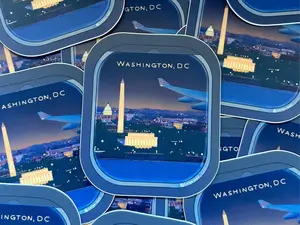 DC At Night Vinyl Sticker