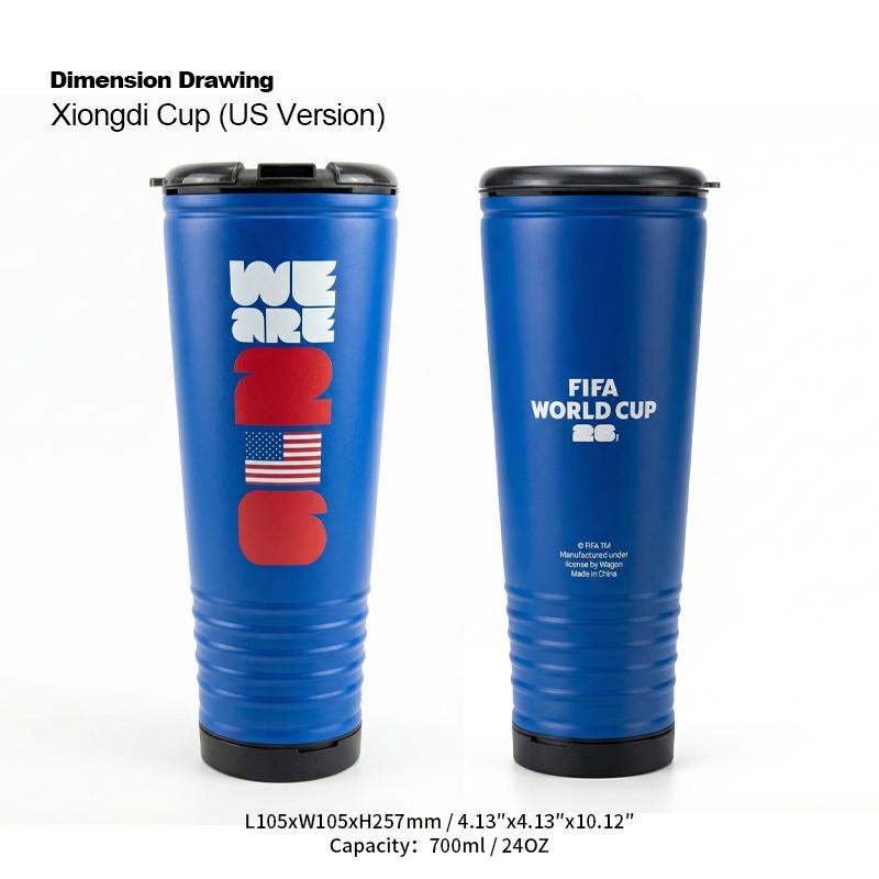 2026 FIFA World Cup Essential Fan Set: Drinkware Bundle featuring Stadium Horn, Trophy Glass Beer  & Workout Bottle