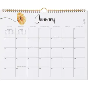 2026-2027 Wall Calendar,  18 Monthly Calendar Runs from January 2026 to Jun 2027, 15" x 12", Wirebound, Monthly Planner for  & Office Organization