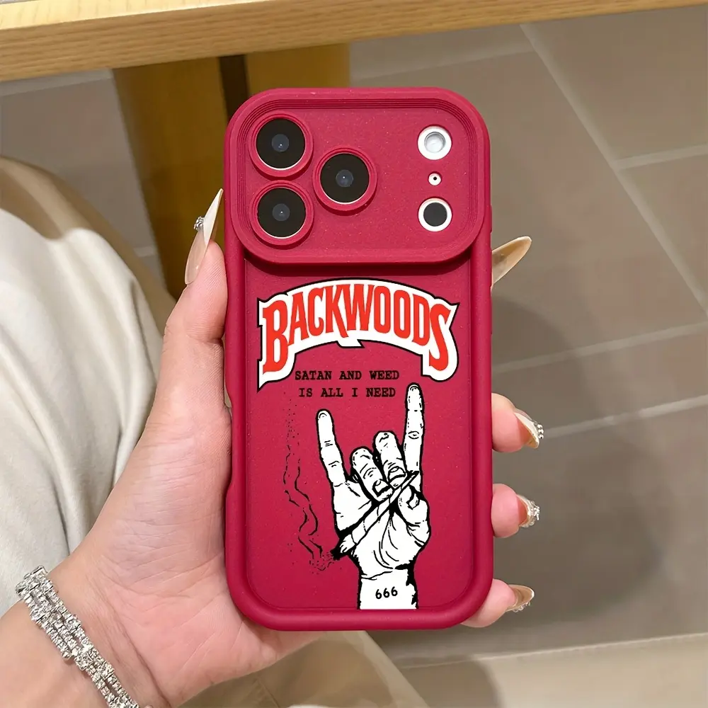 Luxury Backwoods Logo Phone Case, Compatible with iPhone 17/16e/16/15/14/13/12/11/mini-Pro-Max/air/x/XR/xsmax/8/7+/anti-Fall Soft Tpu Back Cover