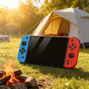 G90 Game Console, Portable Handheld Gaming Device, Retro Screen Level, Dual Joysticks, 7 Inch IPS Display, TF Card Slot, USB-C Charging