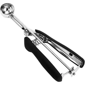 Cookie Scoop, 18/8 Stainless Steel Cookie Scooper, Cookie Scoops for Baking, 2Tsp/10ml/ 0.34oz Tbsp Cookie Dough Scoop, Ice Cream Scooper with Trigger Release, Cookie Scooper for Baking( # 100/30mm)