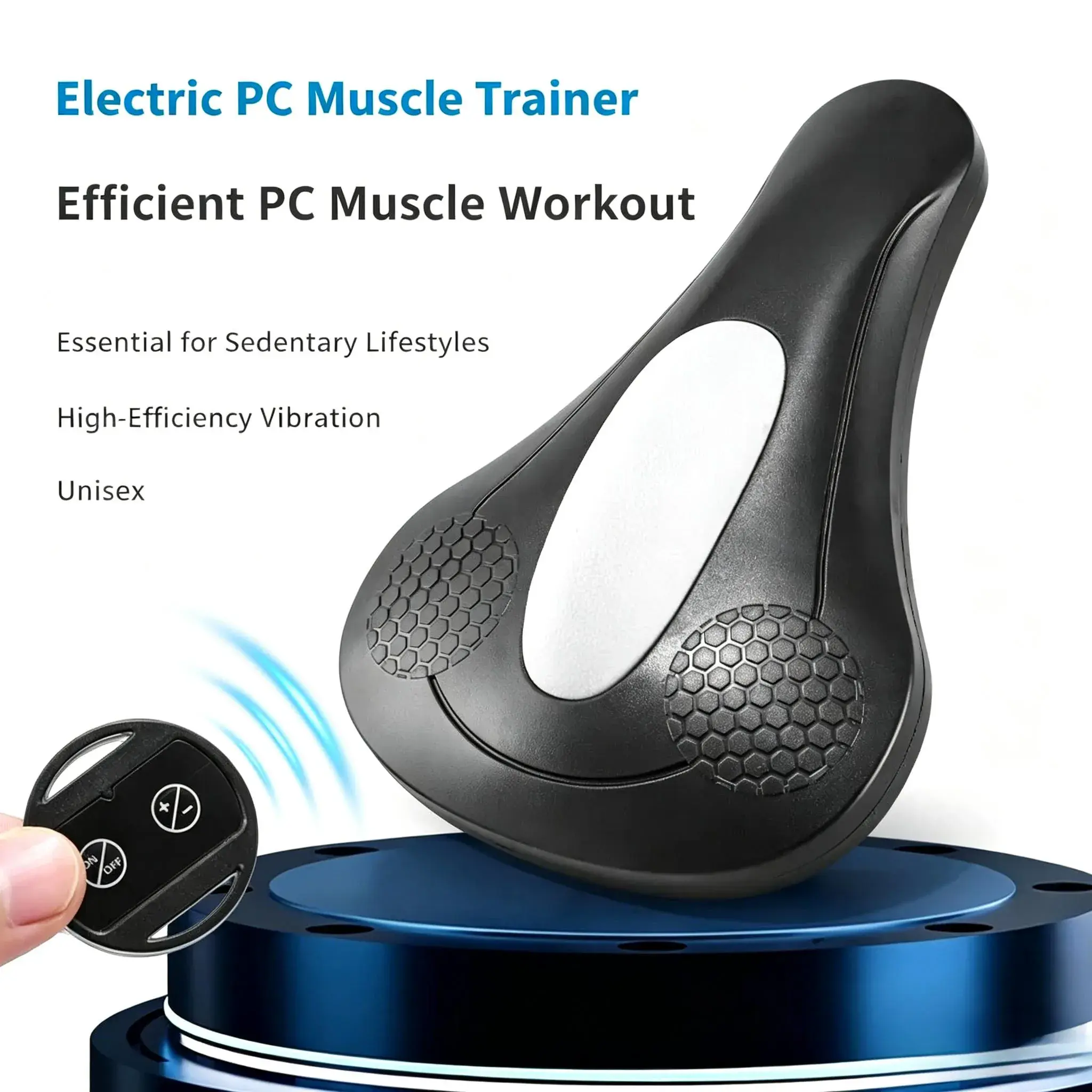 Home Use Pelvic Floor Rehabilitation Trainer Hip & Pelvic Muscle Massager Vibrating Pelvic Floor Trainer Wireless Remote Control Vibration Massager Electric Pelvic Floor Muscle Trainer, Universal Fitness Device for Men and Women