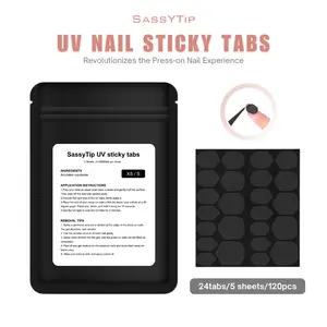 UV Tabs - Waterproof & Long-lasting Press-On Nails Sticky Tabs - 120 pcs, 240 pcs Total - Suitable for Extended Wear