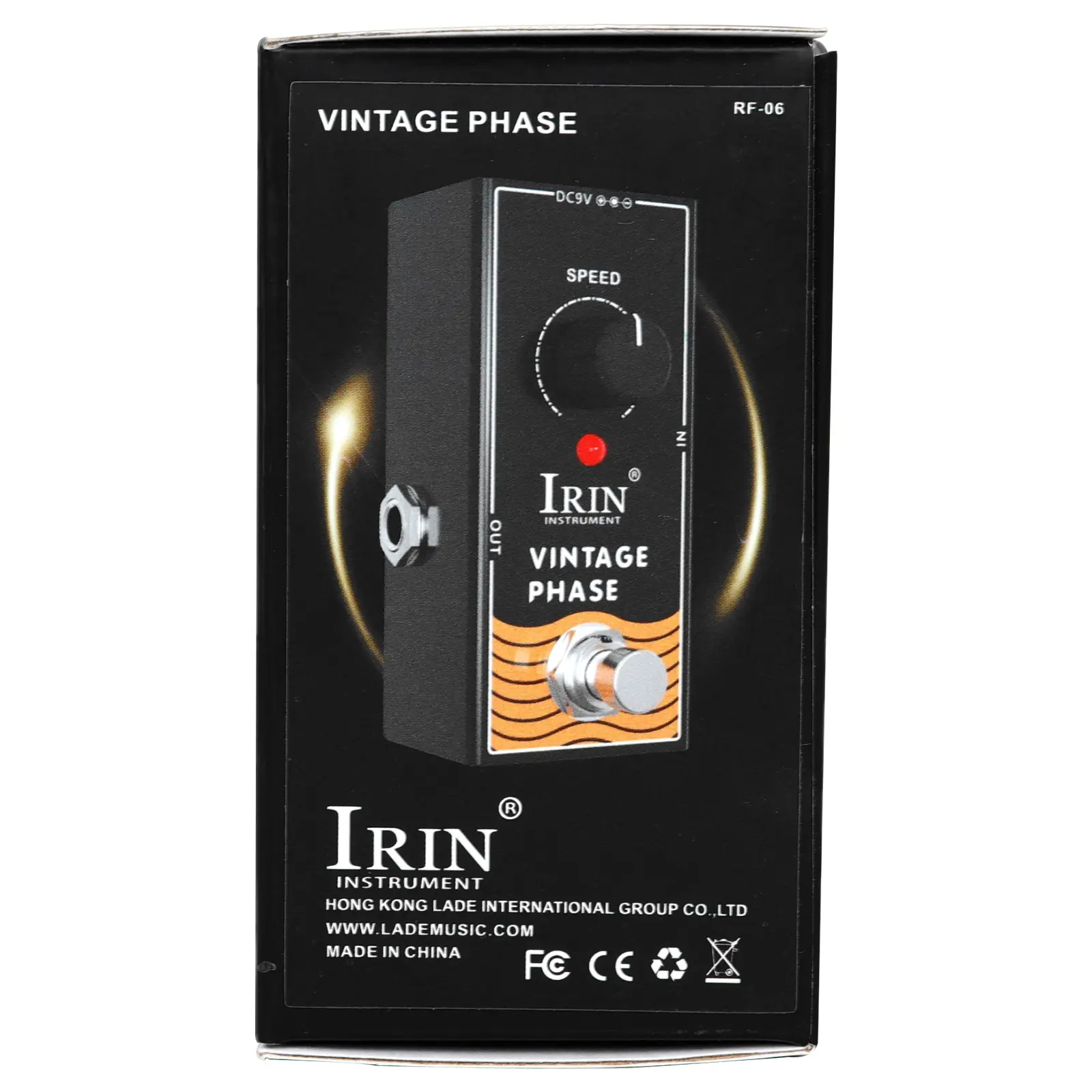 Irin Classic Phase Vintage Phase Single Effect Pedal, Vintage Sound Effects, Ideal for Music Production & Live Performances