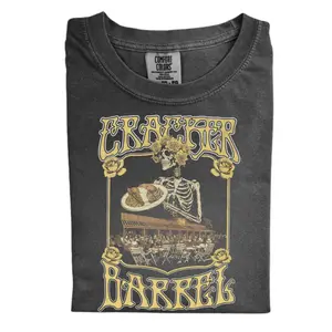 The Cracker Barrel Grateful Dead Bootleg Comfort Color Shirt, Gift for Men, Gift for Women, Crew Neck T-shirt, Trending T-shirt