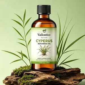 Cyperus Rotundus Hair Removal Oil 100ml, Helps Reduce Hair Growth, Plant Nourishing Massage Oil for Skin Care, Moisturizing & Relaxing