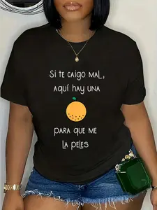 Unisex Funny Spanish Graphic T-Shirt for Latinos, 100% Cotton Casual Streetwear Top for Everyday Wear