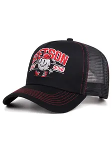 2026 Creative Cartoon New Baseball Hat Snowman Letter Embroidery Truck Hat Street Fashion Hip Hop Hat Outdoor Sports Sunshade Skateboard Hat Daily Commuter Decorative Hat Male Female Same Style Breathable Mesh Hat