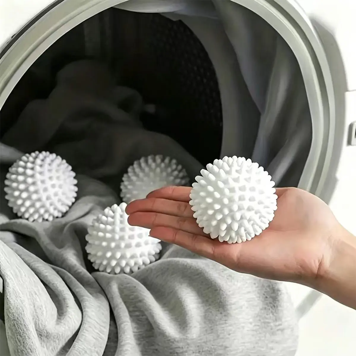 4 Pack Laundry Balls, 4cm Size, Durable & Efficient Cleaning Solution, Perfect for All Loads, Easy-To-Use Fabric Softener Substitute, Various Laundry Needs
