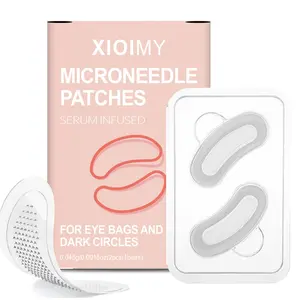 8pcs Hyaluronic Acid Micro Needle Under Eye Patches, Retinol and Peptides, Moisturizing, Firming, Brightening, Dark Circle Reduction, <0.3mm Needles, Hydrating Eye Treatments, Dark Circle Eraser