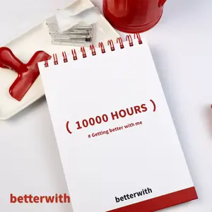 Betterwith 10000 Hours Study Planner, Study Challenge Planner, Self Improvement Journal for Men & Women - Daily Planner and Habit Tracker for Productivity, Discipline, and Mental Health