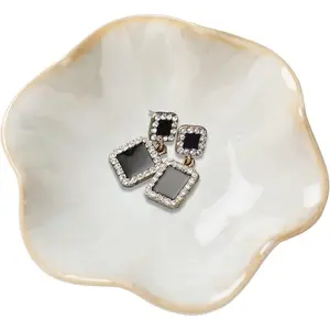 Ceramic  Dish, Leaf Tray, Key Holder, Small Ring Dish, Plate, Trinket Catchall, Nightstand Decor for Entryway Table, Room Decor