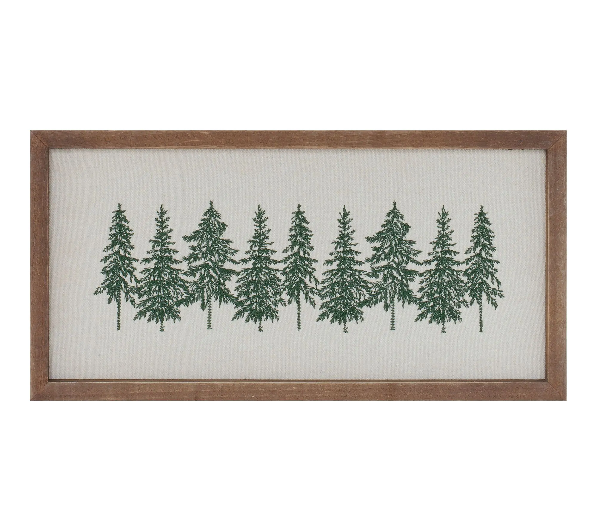 Melrose Embroidered Pine Tree Wall Art 16"L