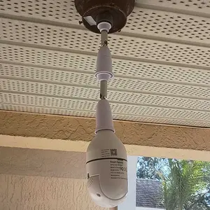 2PCS E26/E27 Light Socket Extender, 180° Bending Degree Extender for E26/E27 Light Bulb, Fan light, Bulb Cam, Light Socket Outlet Adapter, 4.5 Inch Extension, 360° Adjustable Lamp Holder