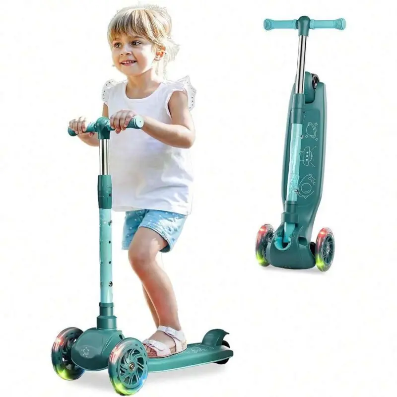 Toddler To Big Kid Kick Scooter (3-10Y) - Adjustable Height, Lightweight Aluminum Build, Wide Non-Slip Deck + Safety Brake Portable Foldable Baby Changing Table Inflatable Floor Chair with Air Pump auto swing Convertible Crib with Support Base